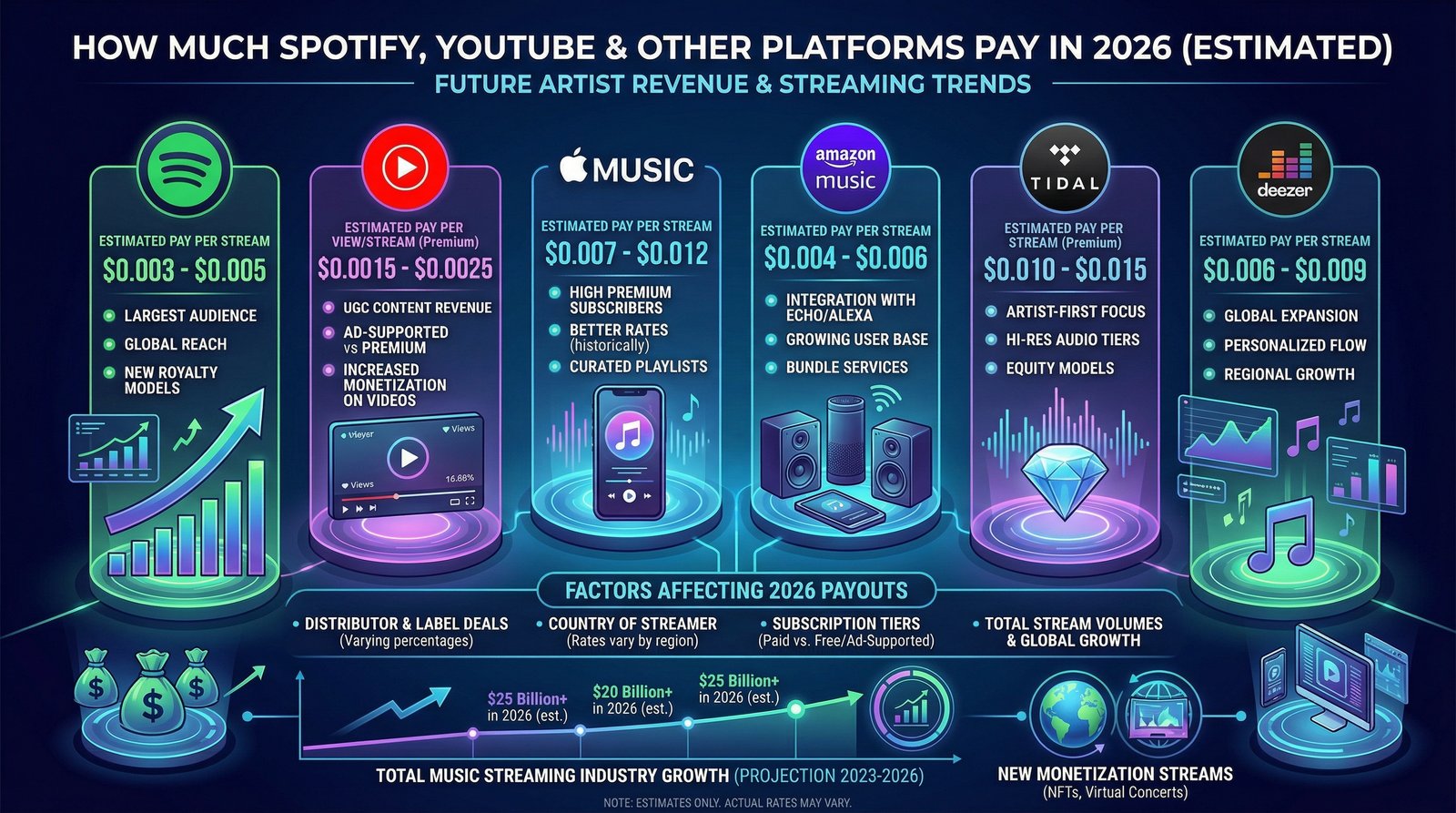 Cuánto Pagan Spotify, YouTube Y Otras Plataformas En 2026 💰